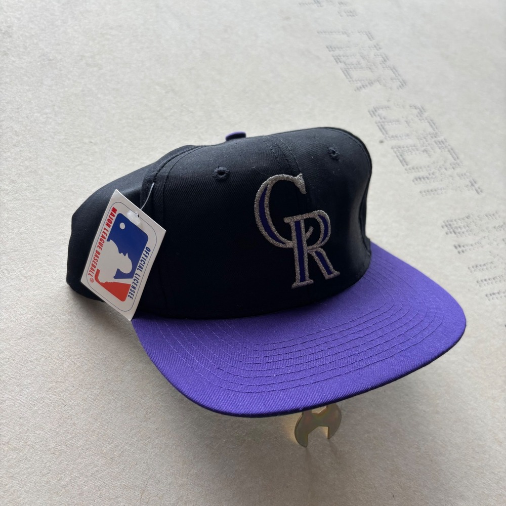 Vintage 90s TEI MLB Colorado Rockies Snapback Hat